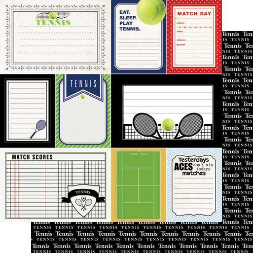 Stamping Station - Tennis Sports Journal Paper